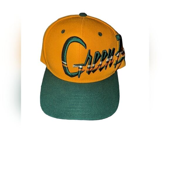 Vintage "Pit Bull" Embroidered Team Name Green Bay Packers Snapback Hat - Picture 1 of 9